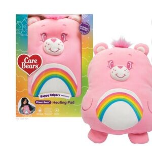 Care Bears heating  pad Pink Cheer Bear Plush with Rainbow